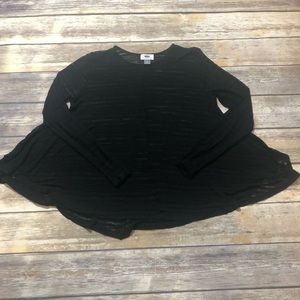 Black see through swing top